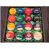Image 2 : Qty 16 Cue Balls in Wooden Lined Case