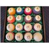 Image 3 : Qty 16 Art Cue Balls in Wooden Lined Case