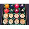 Image 2 : Qty 16 Cue Balls in Wooden Lined Case