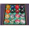 Image 2 : Qty 16 Cue Balls in Wooden Lined Case