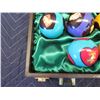 Image 3 : Qty 15 Cue Balls w/ Poker Pool Instructions in Wooden Lined Case