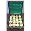Image 1 : Qty 16 Jeanette Lee Cue Balls in Wooden Lined Case
