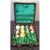 Image 1 : Qty 10 Cue Balls in Wooden Lined Case