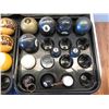 Image 2 : Qty 4 Full Trays Cue Balls (16 each) & 3 Incomplete Trays