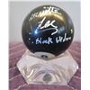 Image 1 : Autographed Jeannette Lee Black Widow 8 Ball on Stand