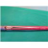 Image 7 : Black Red Design Textured 2 Piece Pool Cue Stick 58"L