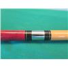 Image 8 : Black Red Design Textured 2 Piece Pool Cue Stick 58"L