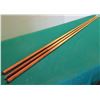 Image 1 : Qty 3 Wooden Tapered Shaft Pool Cue Sticks 18oz/20oz/21oz Approx. 57"L