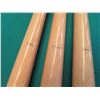 Image 5 : Qty 3 Wooden Tapered Shaft Pool Cue Sticks 18oz/20oz/21oz Approx. 57"L
