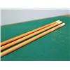 Image 6 : Qty 3 Wooden Tapered Shaft Pool Cue Sticks 18oz/20oz/21oz Approx. 57"L