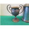 Image 12 : Qty 6 Metal Billiards Pool Themed Vessels: Cup Trophies, Steins, Pewter Mug