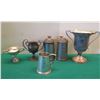 Image 1 : Qty 6 Metal Billiards Pool Themed Vessels: Cup Trophies, Steins, Pewter Mug