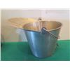 Image 8 : Metal Bucket w/ Handle 15"H & Vintage Urn w/ Maker's Mark 11"H