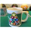 Image 14 : Billiards Decor: 8 Ball Telephone,  Cue Ball Mugs, Puzzle Ball, Key Ring, etc