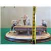 Image 14 : B. Merli Pool Game Figurine on Wood Base 1983 Florence Italy 20"Lx9"H