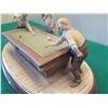 Image 5 : B. Merli Pool Game Figurine on Wood Base 1983 Florence Italy 20"Lx9"H