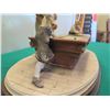Image 7 : B. Merli Pool Game Figurine on Wood Base 1983 Florence Italy 20"Lx9"H