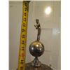 Image 15 : Tall Pocket Billiards World Championship Trophy 1952  39"H & Collectible Pins