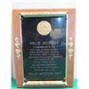 Image 2 : Qty 2 Wooden Plaques Trophy Wall Hangings Willie Mosconi Award