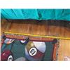 Image 10 : Qty Approx. 8 Billiards Pool Themed Fringed Blankets/Mats & Pool Game Mat