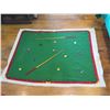 Image 6 : Qty Approx. 8 Billiards Pool Themed Fringed Blankets/Mats & Pool Game Mat