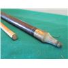 Image 12 : Vintage Carved Wooden 2 Piece Pool Cue w/ Metal Top