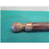 Image 3 : Vintage Carved Wooden 2 Piece Pool Cue w/ Metal Top