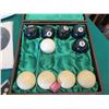 Image 9 : Qty 10 Cue Balls in Wooden Lined Case, Billiards Pool Themed Photos, Signs, etc