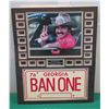 Image 1 : Burt Reynolds "Bandit" License Plate & Collage 76 Georgia BAN ONE Signed