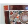 Image 2 : Stained Glass Artwork w/ Geodes 18"x15"