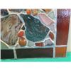 Image 3 : Stained Glass Artwork w/ Geodes 18"x15"