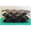 Image 1 : Bali Wine Rack Ebony Made in Thailand 10"x10"H