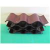 Image 2 : Bali Wine Rack Ebony Made in Thailand 10"x10"H