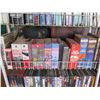 Image 3 : Qty 3 Rolling Metal Racks & Contents:  DVD's, CD's, Sets, etc