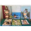 Image 1 : Qty 6 Unframed Artwork Nude Ladies Themed, Some Signed, Misc Size