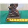 Image 13 : European Bronze Stamped Female Statue Etched A.Miyval  5"D x 17"H