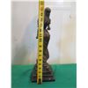 Image 14 : European Bronze Stamped Female Statue Etched A.Miyval  5"D x 17"H