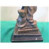 Image 9 : European Bronze Stamped Female Statue Etched A.Miyval  5"D x 17"H