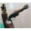Image 11 : Qty 3 European Bronze Stamped Female Nude Statue Signed "Erte" 10"L x 13"H