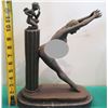 Image 16 : Qty 3 European Bronze Stamped Female Nude Statue Signed "Erte" 10"L x 13"H