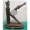 Image 9 : Qty 3 European Bronze Stamped Female Nude Statue Signed "Erte" 10"L x 13"H