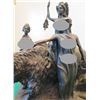 Image 1 : European Bronze Stamped Female Nude Warrior Statue Signed "Milo"