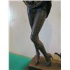 Image 3 : European Bronze Stamped Female Statue w/ Cat Signed "Aldo Vitaleh"  16"H