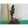 Image 13 : European Bronze Stamped Female Statue w/ Cat Signed "Aldo Vitaleh"  16"H