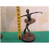 Image 12 : European Bronze Stamped Female Ballerina Statue 12"H