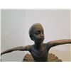Image 2 : European Bronze Stamped Female Ballerina Statue 12"H