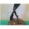Image 4 : European Bronze Stamped Female Ballerina Statue 12"H