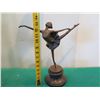 Image 10 : European Bronze Stamped Female Ballerina Statue Signed "Aldo Vitaleh"  13"H