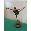 Image 2 : European Bronze Stamped Female Ballerina Statue Signed "Aldo Vitaleh"  13"H