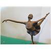 Image 3 : European Bronze Stamped Female Ballerina Statue Signed "Aldo Vitaleh"  13"H